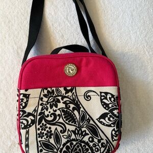 Spartina 449 Pink and Black Paisley Lunch Tote